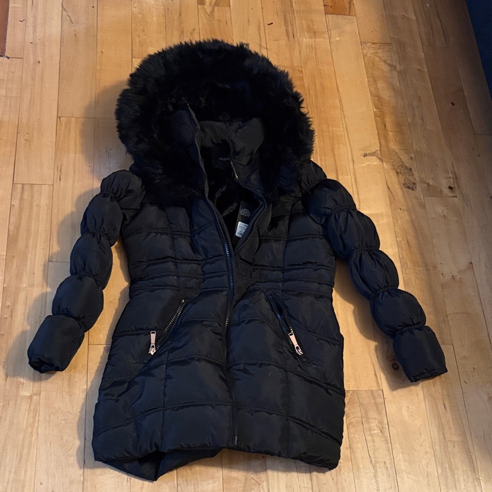 Fashion Nova Black Puffer Jacket